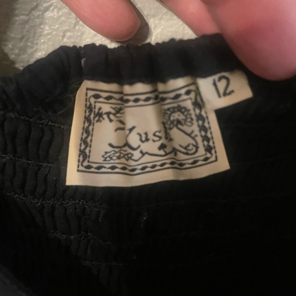 Kush size 12 Bohemian Boho hippie dress as 12 w/ metallic accents - Picture 2 of 4